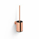 CLASSIC—Low-profile wall-mounted toilet brush / metal holder, plastic brush head / rose gold gloss #1