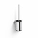 CLASSIC—Low-profile wall-mounted toilet brush / metal container, plastic brush head / chrome #1