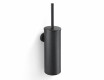 CLASSIC—Tall Wall-Mounted Toilet Brush / Metal Container, Plastic Refill / Matte Black