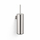 CLASSIC—Tall Wall-Mounted Toilet Brush / Metal Holder, Plastic Brush Head / Brushed Steel #1