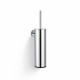 CLASSIC—Tall Wall-Mounted Toilet Brush / Metal Container, Plastic Brush Head / Chrome #1