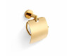 CLASSIC - Toilet Paper Holder / with Cover / Glossy Gold