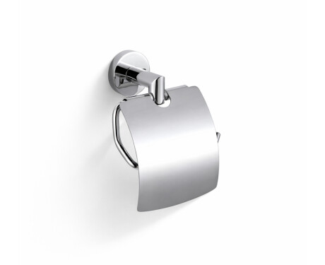 CLASSIC - Toilet Paper Holder / with Cover / Chrome