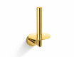 CLASSIC—Toilet Paper Holder with Rosette for a Spare Roll / Glossy Gold