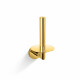 CLASSIC—Toilet Paper Holder with Rosette for a Spare Roll / Glossy Gold #1