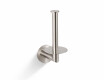CLASSIC—Toilet Paper Holder with Rosette for a Spare Roll / Brushed Steel