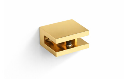 CLASSIC - Bracket/clamp for glass shelves 07.80160/50/40/30 - 2 pcs. / glossy gold