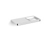 NEXT—Single-hook rack with shelf / * glass sold separately / chrome