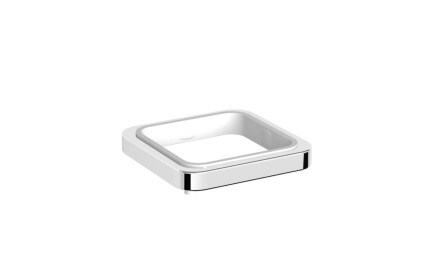 NEXT—Single, countertop-mounted handle / * glass sold separately / chrome