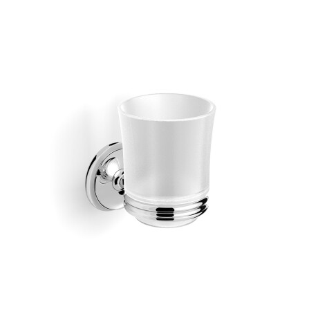 MONACO—Cup Holder / Chrome, Frosted Glass #1