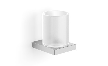 KOBE—Cup Holder / Chrome, Frosted Glass