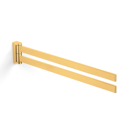 MILANO—Towel Rack / Double-arm, adjustable / Glossy gold #1