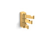 MILANO - Towel hook / triple swivel / glossy gold