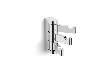 MILANO - Towel hook / triple swivel / chrome