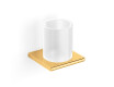 MILANO—Cup Holder / Shiny Gold, Frosted Glass