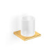 MILANO—Cup Holder / Shiny Gold, Frosted Glass #1