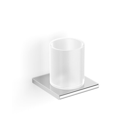 MILANO—Cup Holder / Chrome, Frosted Glass #1