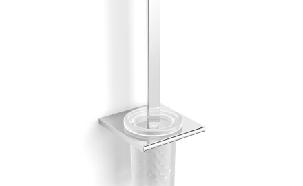 MILANO—Wall-mounted toilet brush / chrome