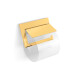 MILANO—Toilet Paper Holder / Adjustable with Cover / Shiny Gold #1