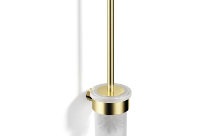 MEGAN - Wall-Mounted Toilet Brush / Brushed Champagne Gold