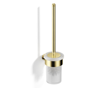 MEGAN - Wall-Mounted Toilet Brush / Brushed Champagne Gold