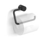 MEGAN - Toilet Paper Holder / Adjustable, Without Cover / Matte Black
