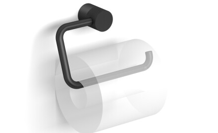 MEGAN - Toilet Paper Holder / Adjustable, Without Cover / Matte Black