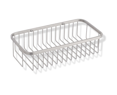 Basket 30x14x9 / brushed steel