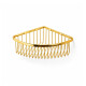 Corner basket 20x20x9 / glossy gold #1