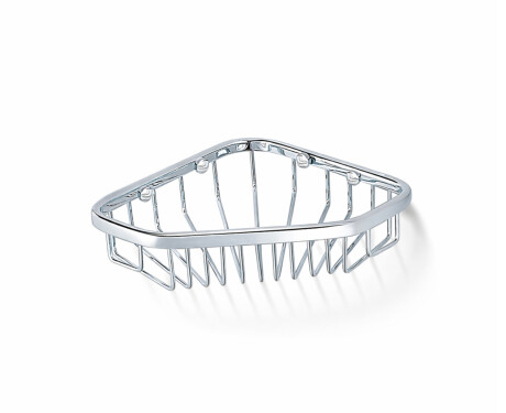 Corner basket 16x16x4 / chrome