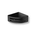 Corner basket 16x16x6 / matte black / black plastic insert #1