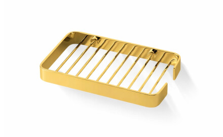 Basket 16x10x2 / wide frame / glossy gold
