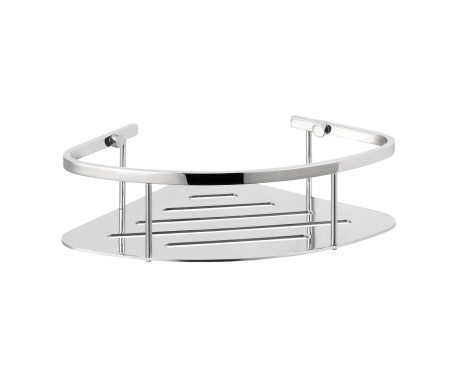 Basket - Corner Shelf 20x20x7 / Polished Steel