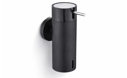 0.15L Liquid Soap Dispenser / Matte Black / Black Pump + Polished Steel