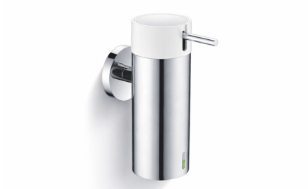 0.15L Liquid Soap Dispenser / Polished Steel / White Pump + Polished Steel