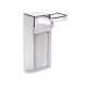 1.0L Disinfectant Dispenser with Elbow-Operated Button / Matte Aluminum #1