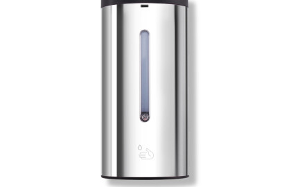 Automatic, touchless dispenser for liquid soap/hand sanitizer, 0.7L / polished steel