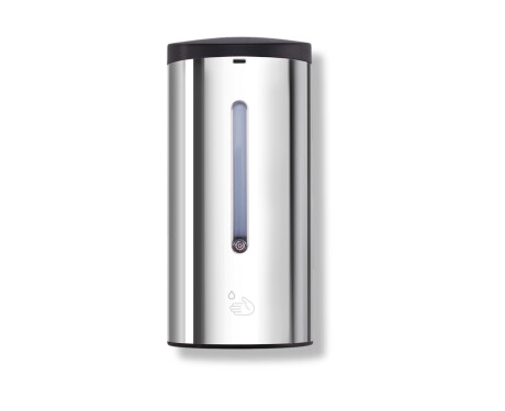 Automatic, touchless dispenser for liquid soap/hand sanitizer, 0.7L / polished steel