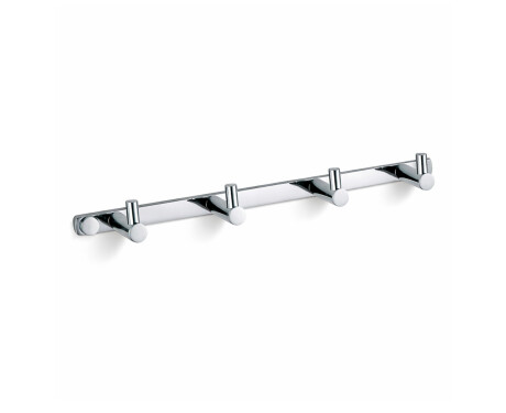 Towel rack - 4 towel hooks / chrome