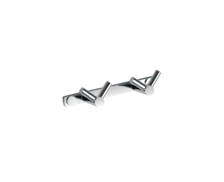 Rack - 2 double towel hooks / chrome
