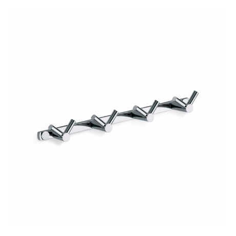 Towel rack - 4 double towel hooks / chrome #1