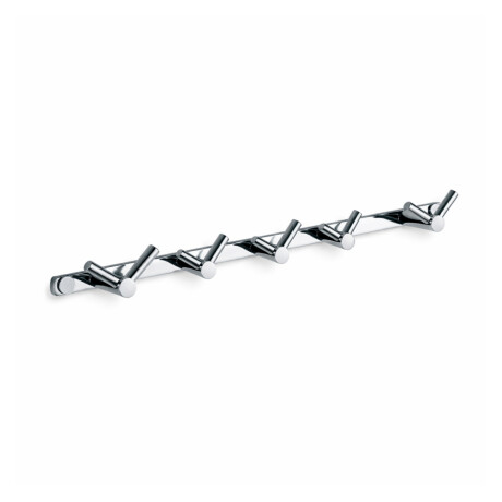 Towel Rack - 5 Double Towel Hooks / Chrome #1