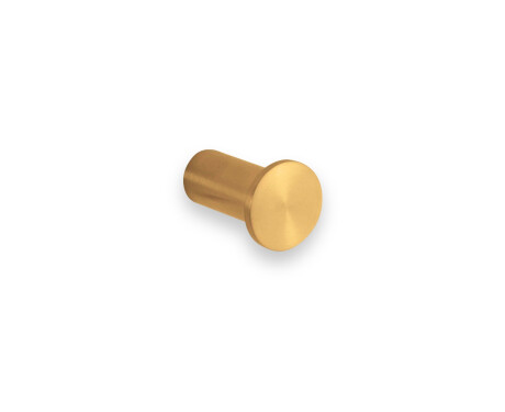 Single towel hook / brushed gold