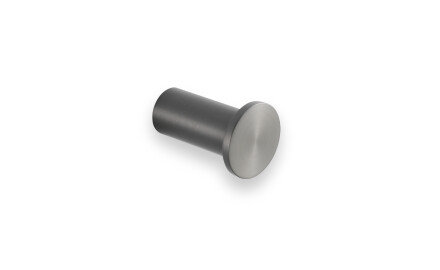 Single towel hook / brushed graphite
