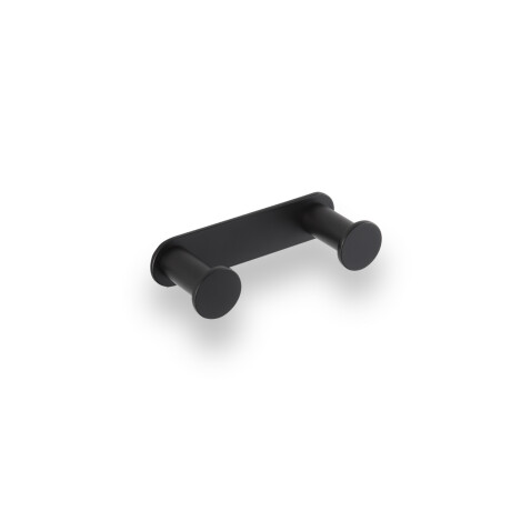 Wide towel rack - 2 towel hooks / matte black #1