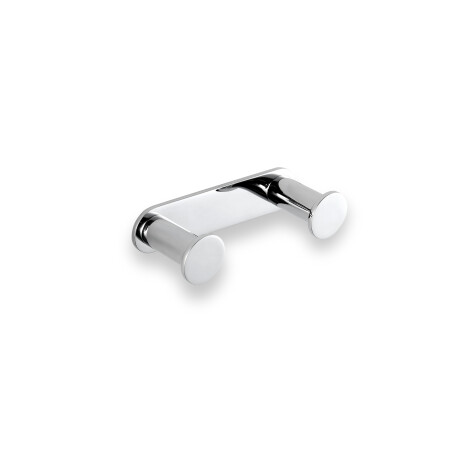 Wide towel rack - 2 towel hooks / chrome #1