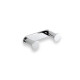 Wide towel rack - 2 towel hooks / chrome #1