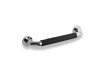 Bathroom Grab Bar, Ø25, Straight, 30 / Non-slip Black Cap / Chrome