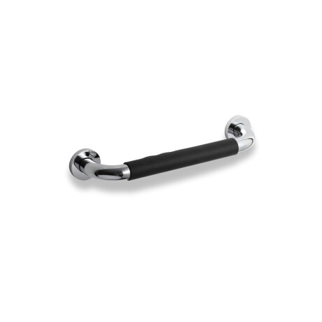 Bathroom Grab Bar, Ø25, Straight, 30 / Non-slip Black Cap / Chrome #1