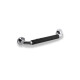 Bathroom Grab Bar, Ø25, Straight, 30 / Non-slip Black Cap / Chrome #1